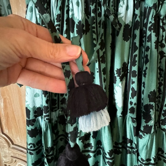 NWOT Anthropologie Omika Rivera Midi dress in emerald - Picture 4 of 6